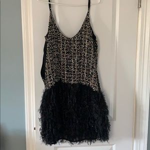 NWT ASOS Sequin & Feather Mini Party Dress